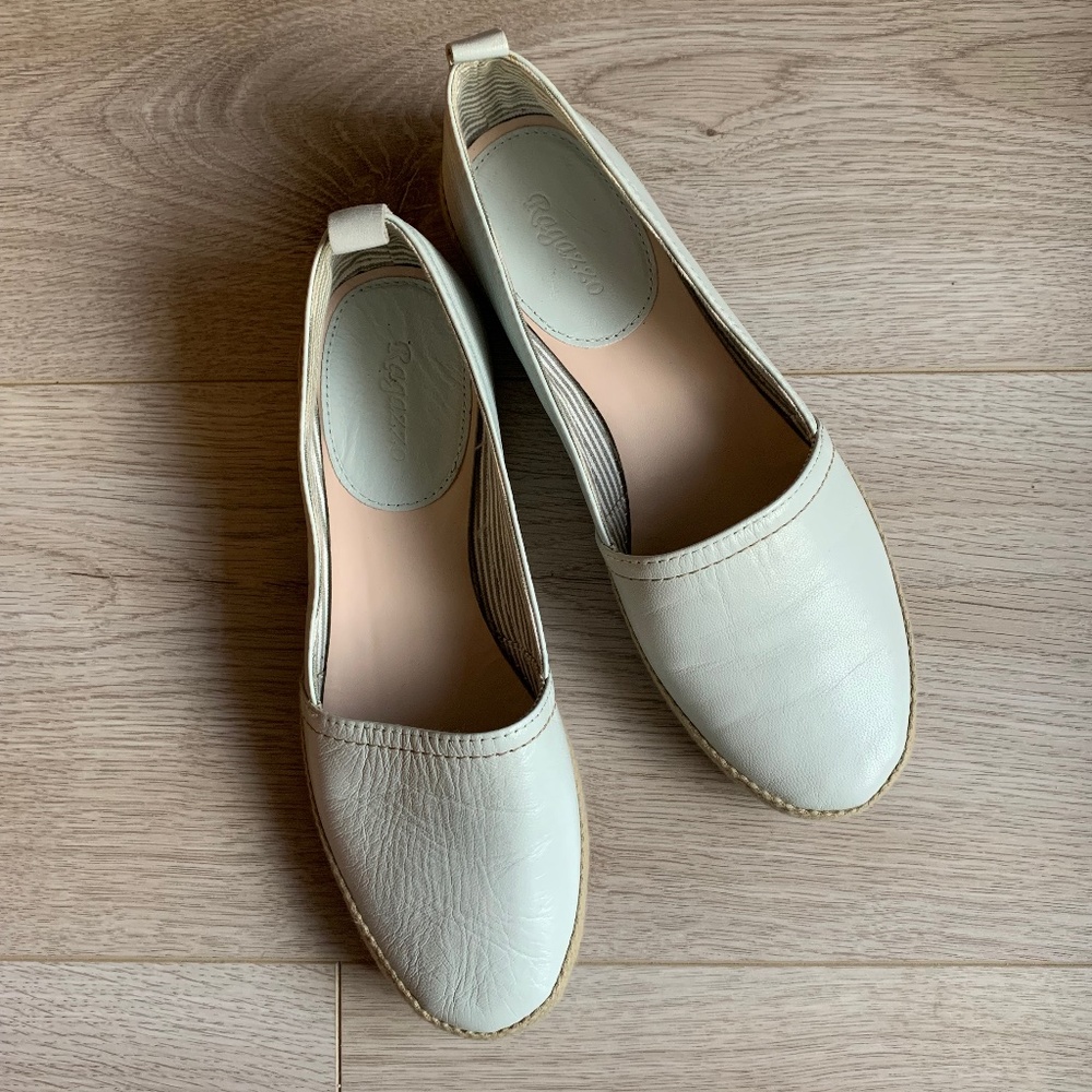 Light Blue Grey Espadrille Shoe Sz 38 / 7 to 7.5